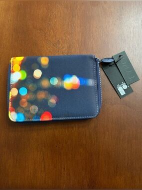 Typo Navy Zip Passport and Card Holder